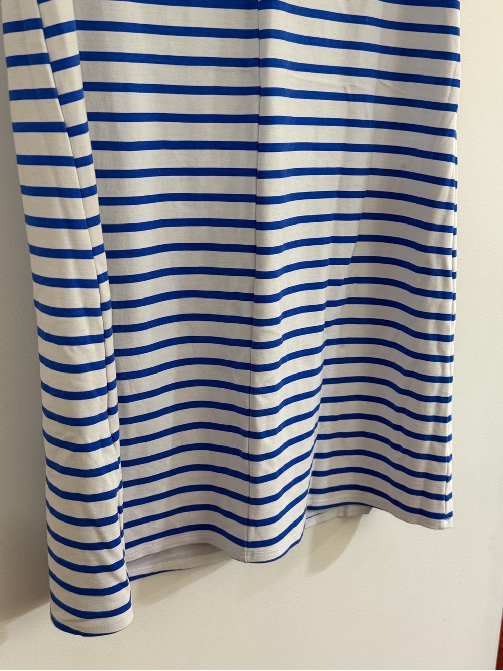 Jude Connally Maya Classic Stripe Dress L Lace-up Back Silver Grommet Nautical - Picture 7 of 11